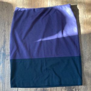 Purple black skirt